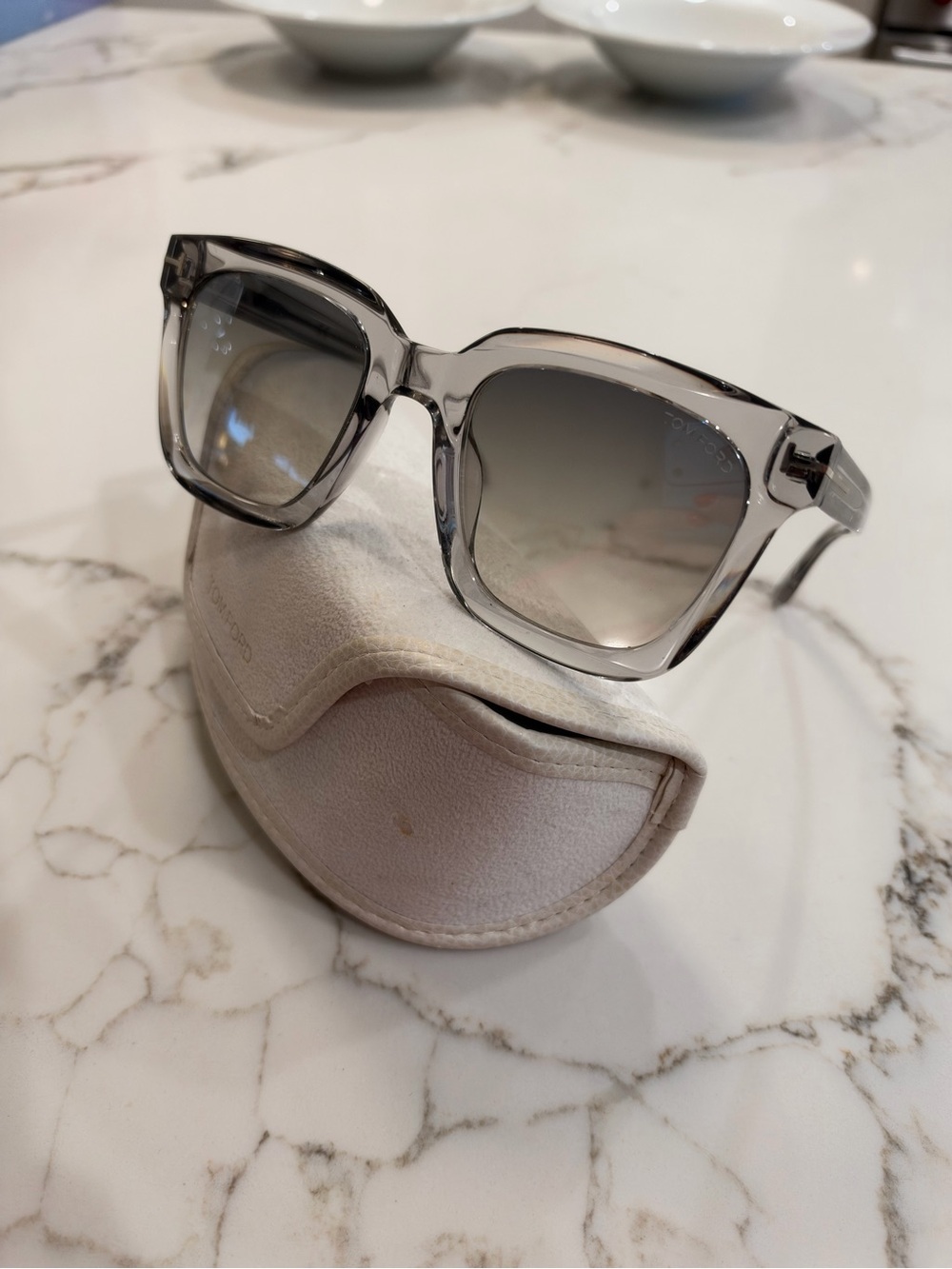 Tom Ford Clear Grey Sunglasses